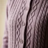 Chaleco Lana Alpaca Rosa · Trenzado Artesanal · Yordall