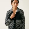 Chaqueta lana alpaca mujer [COLOR] tejido fino premium — Yordall Chile